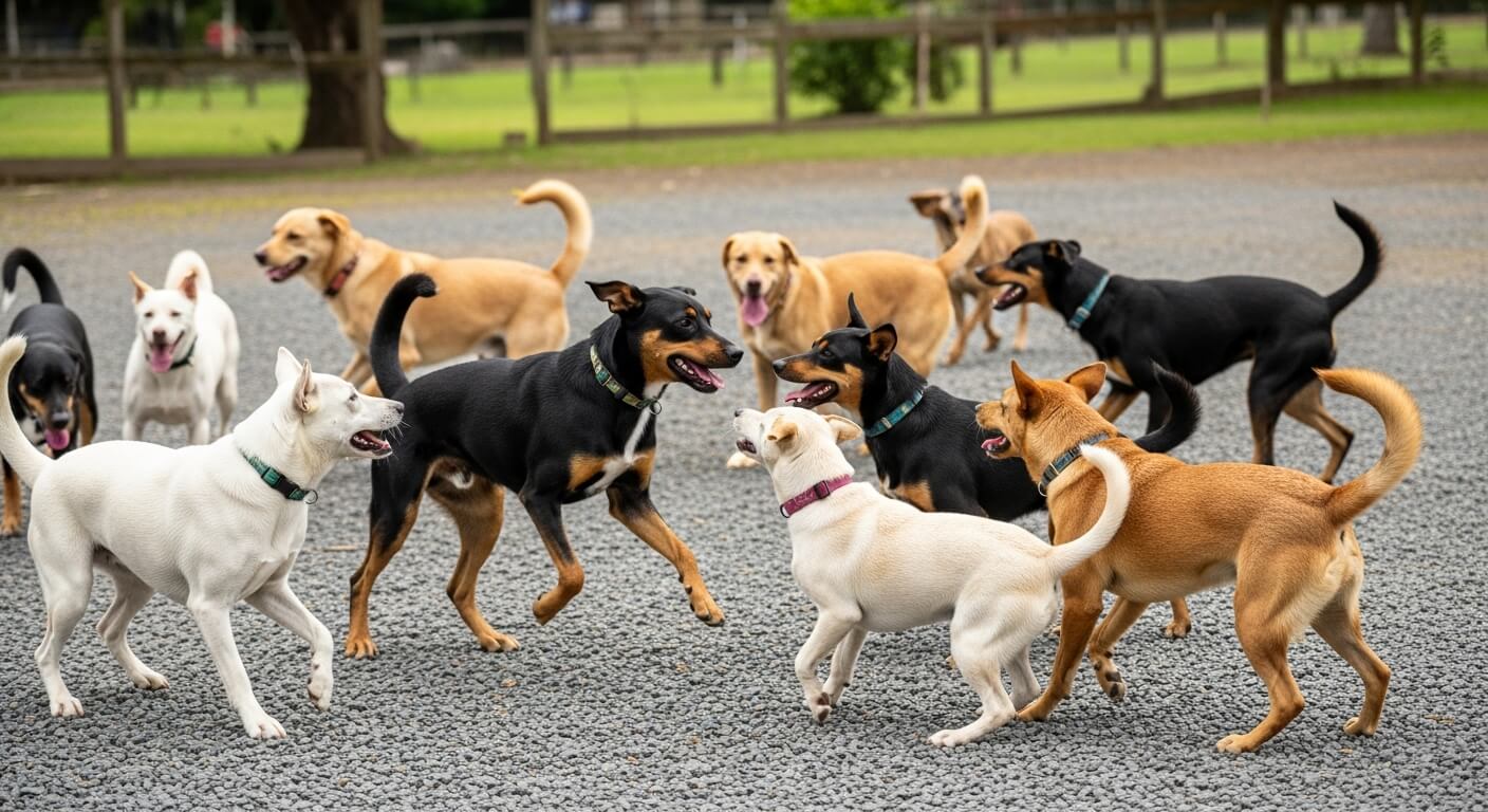 Socialización canina segura y supervisada en guardería
